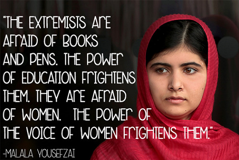 Malala quote about being shot