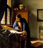 The Geographer by Vermeer, 1668